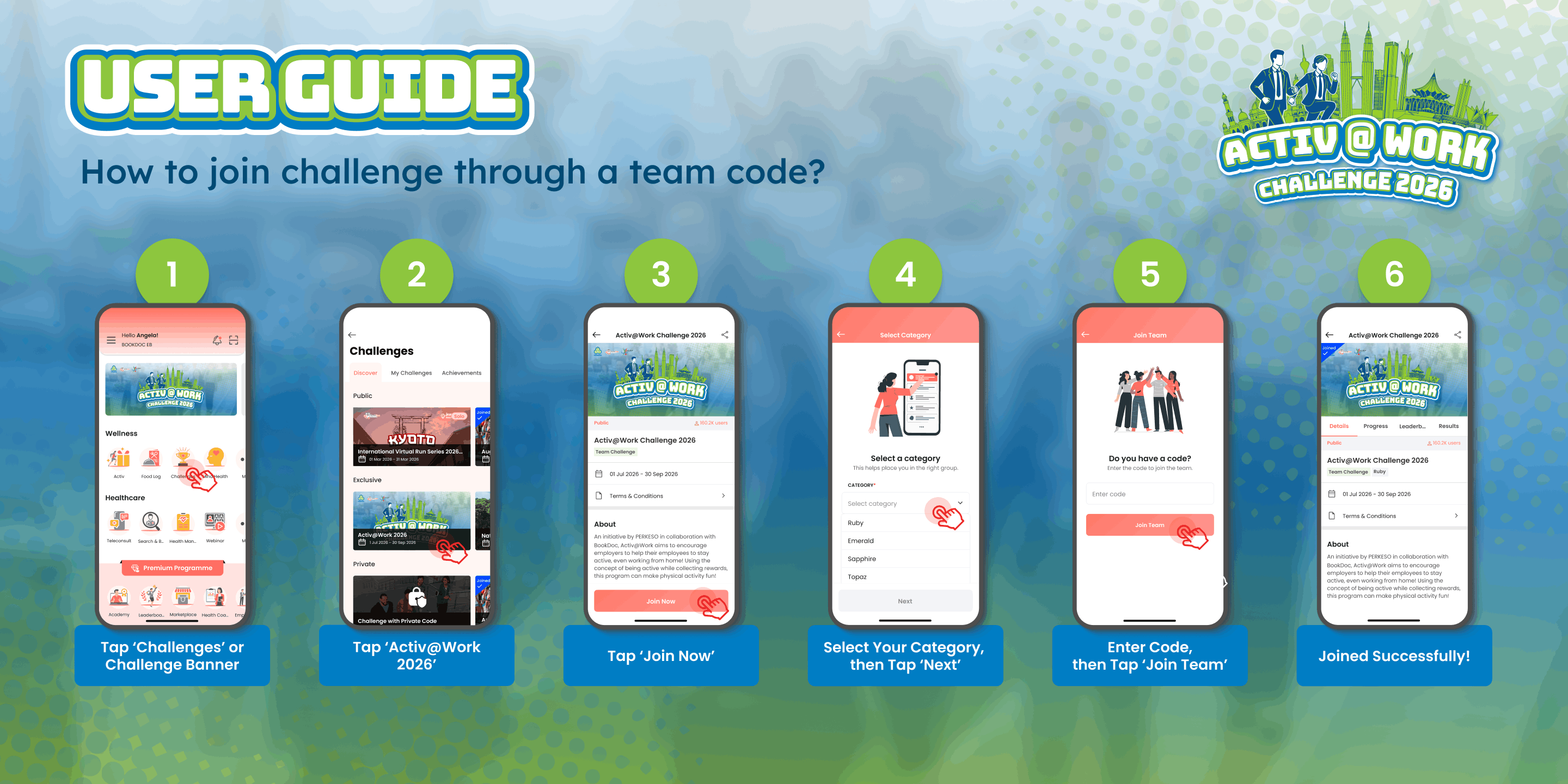 How to join challenge via promo code